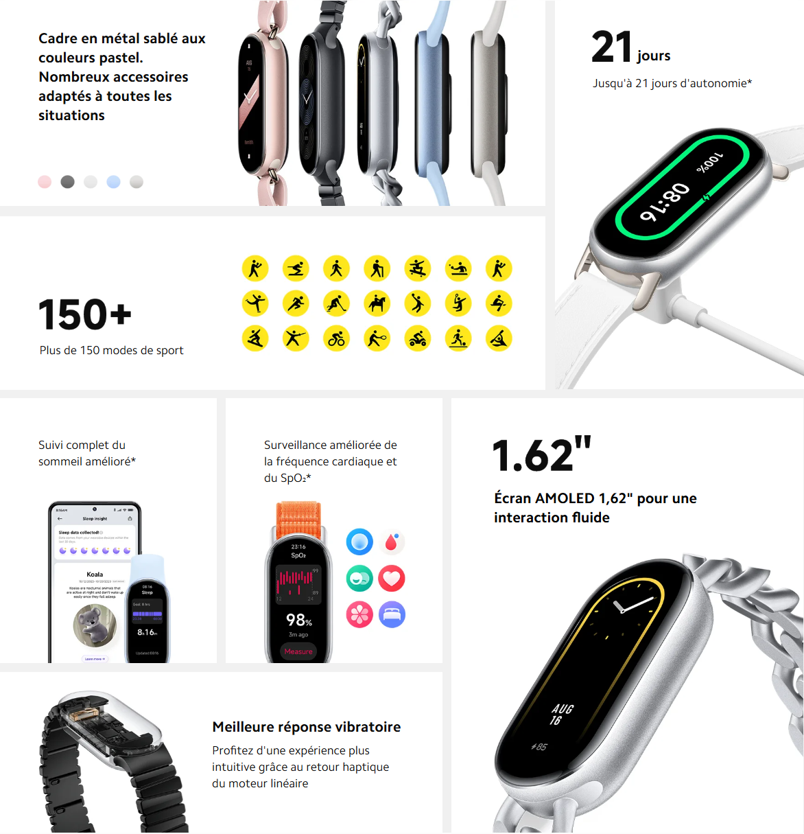 Bracelet connecté Xiaomi Smart Band 9