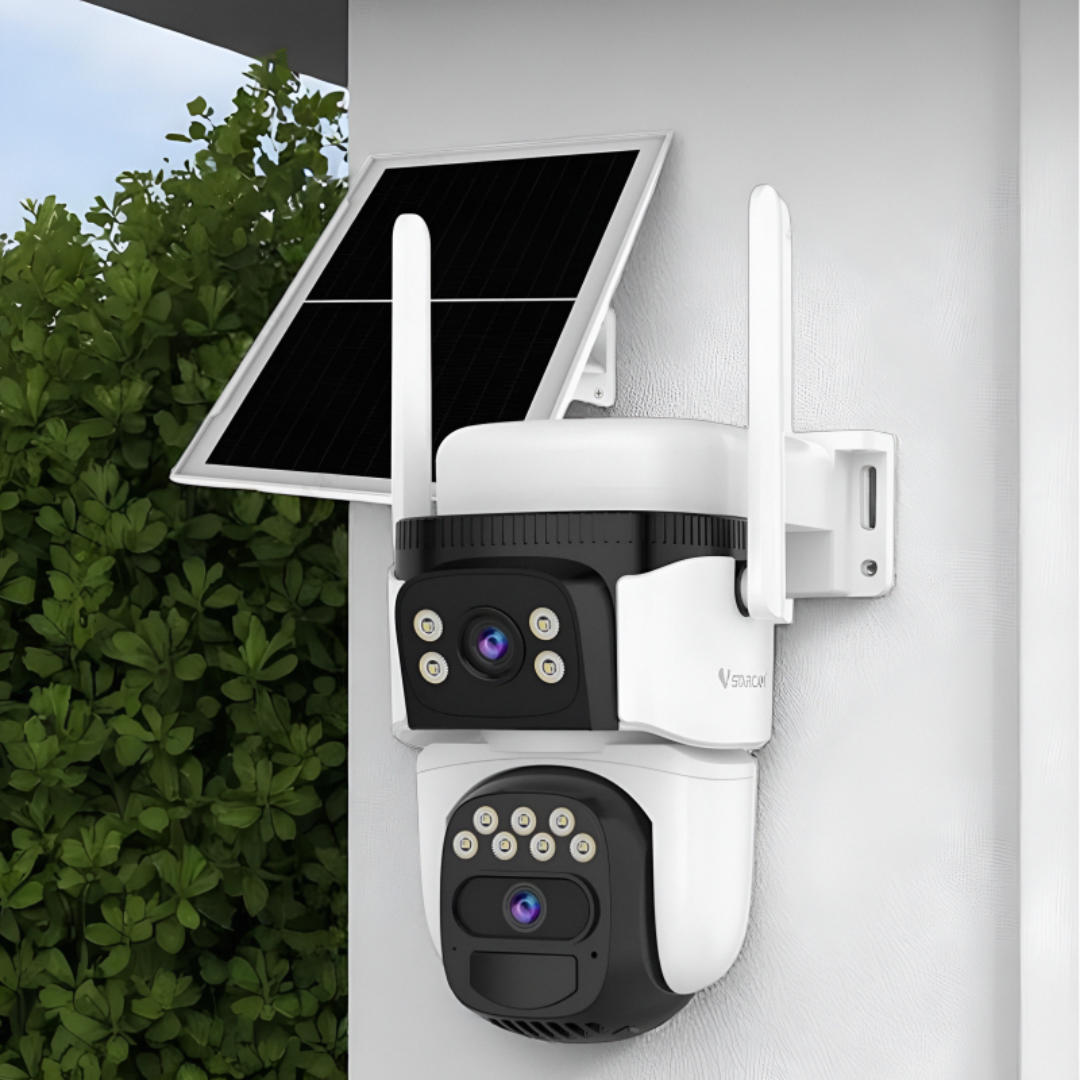 Caméra Double WIFI Solaire 360° - CB621DR