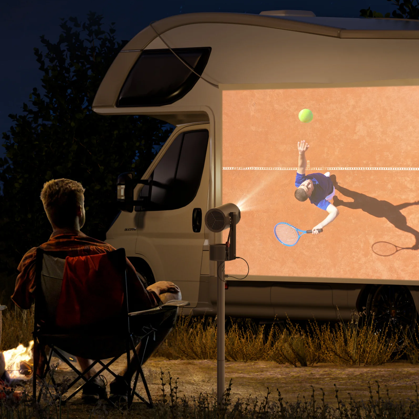 Vidéoprojecteur Portable XGIMI MoGo 3 Pro avec Trépied Batterie