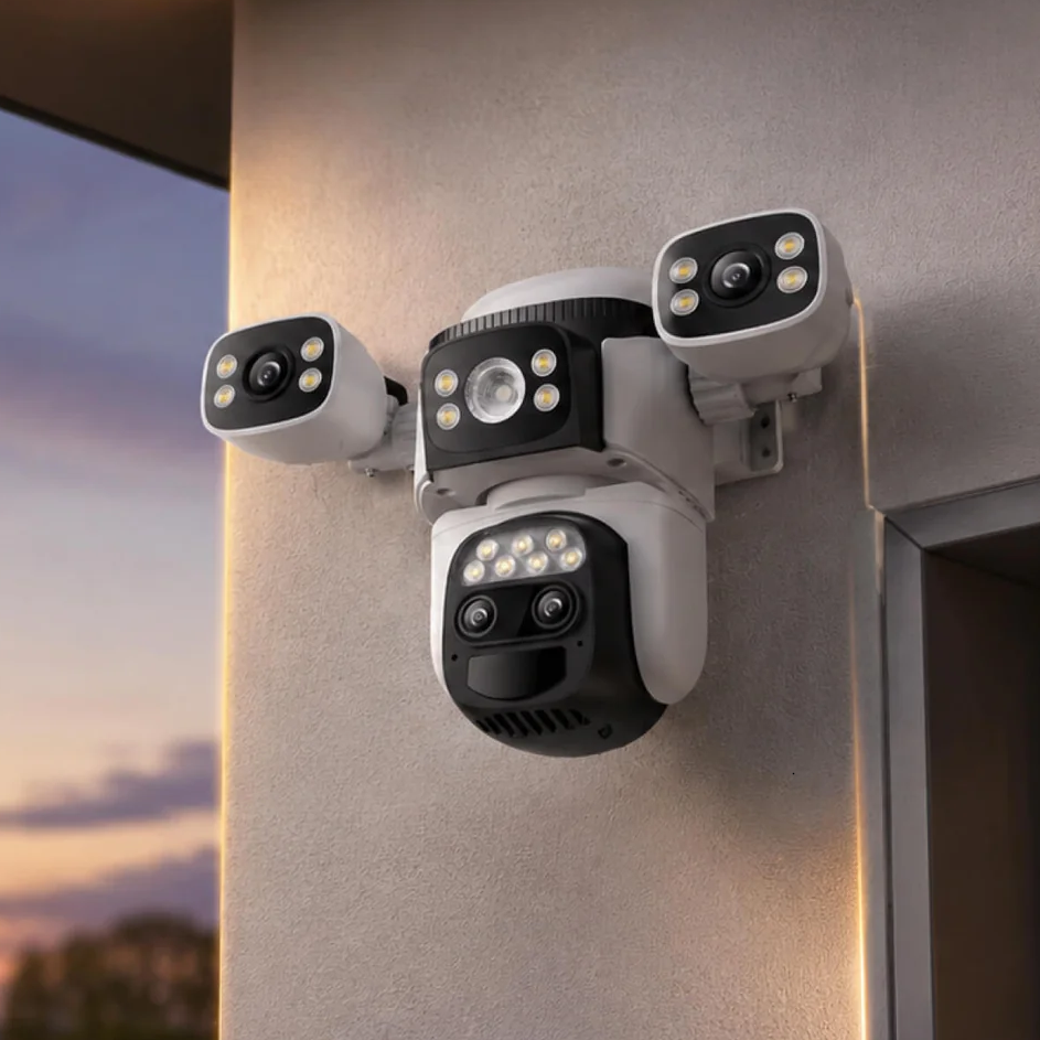 Caméra Triple WIFI Solaire 360° - CB621ZS