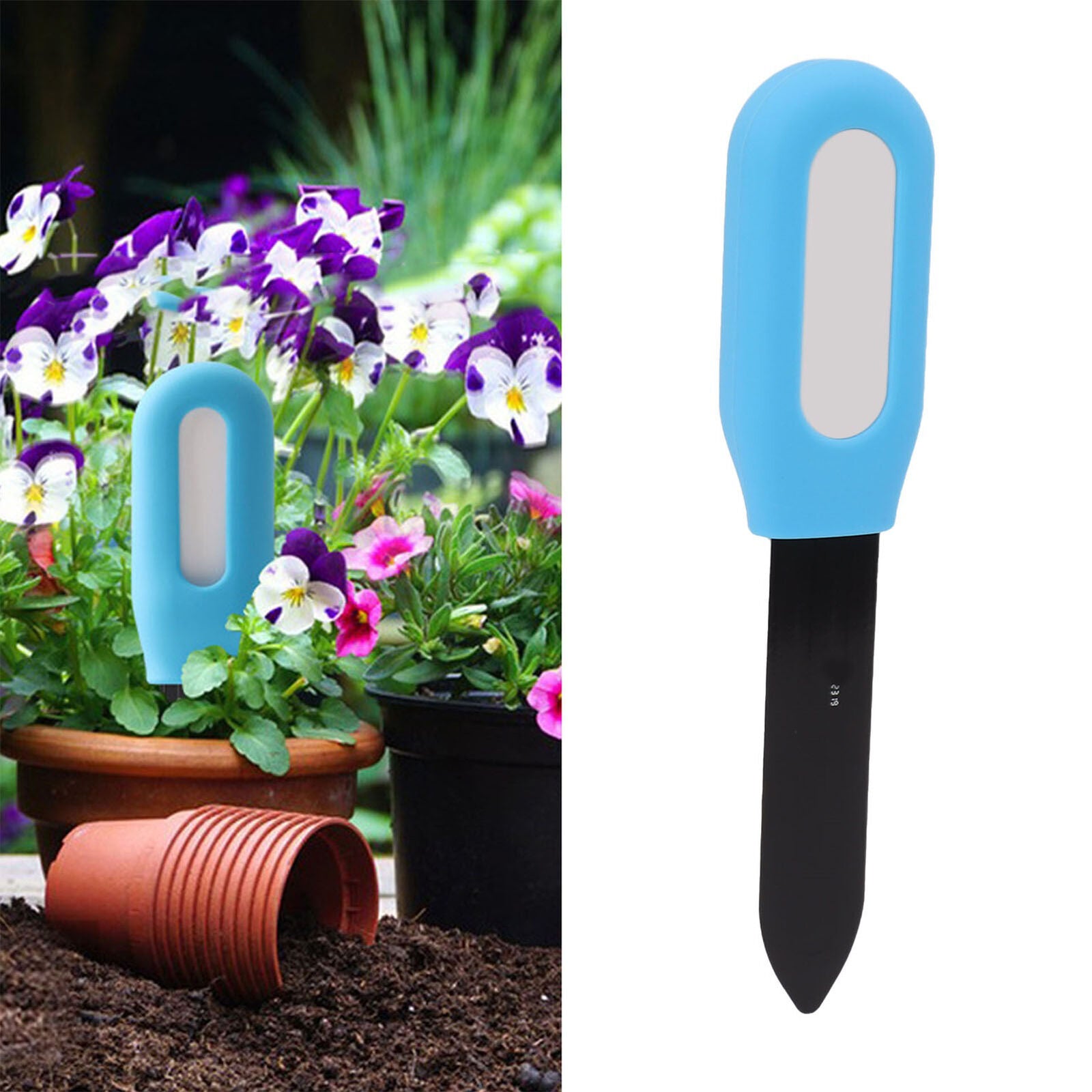 ZIGBEE Testeur d'humidité et de température pour sol de jardin, capteur  étanche pour l'extérieur, compatible avec l'application intelligente TUYA :  : Jardin