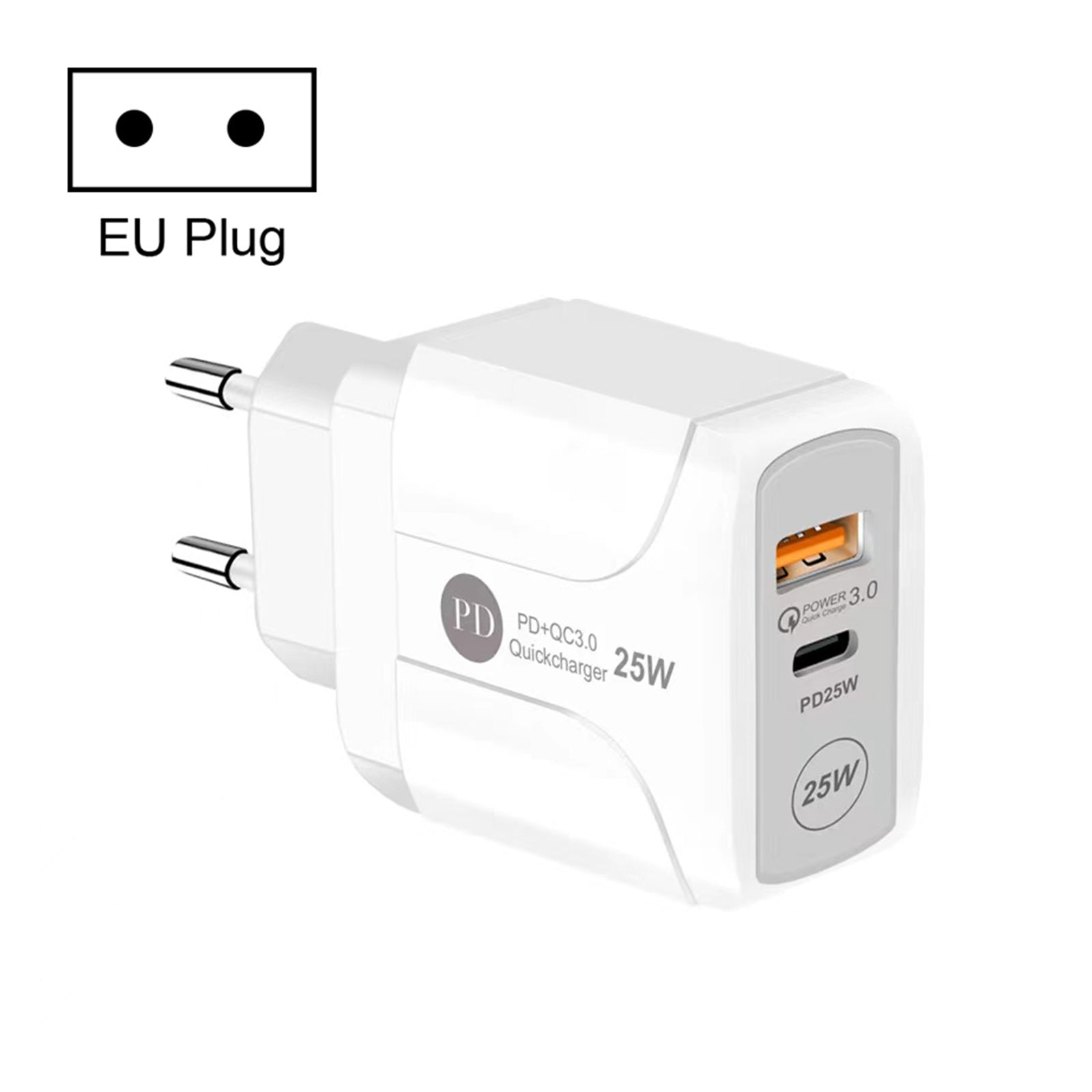 Chargeur Power Delivery USB-C + Quick Charge 3.0